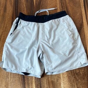 Ten Thousand Men's Athletic Shorts in Light Gray with Black Waistband